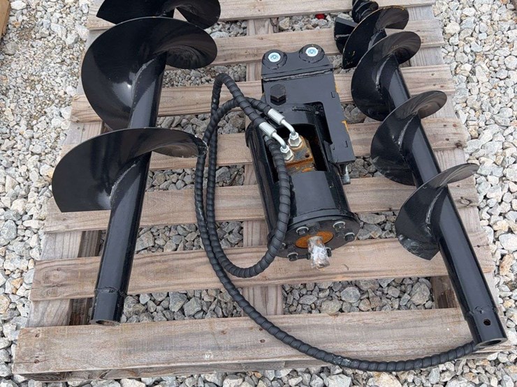 hydraulic-earth-auger-attachment-with-dual-augers-image-1