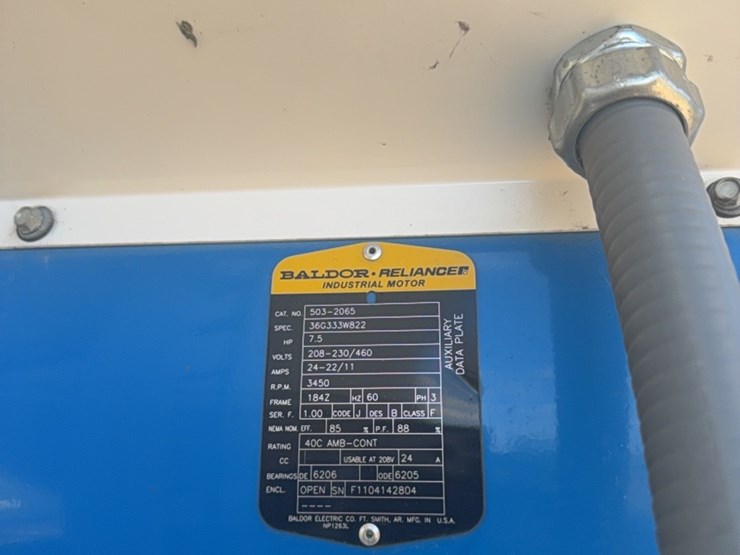 meridian-5000-bushel-hopper-bin-with-fan,-this-bin-is-designed-for-fertalizer,-however-it-has-never-had-fertilizer-in-it.-grain-only.-excellent-condition-image-9