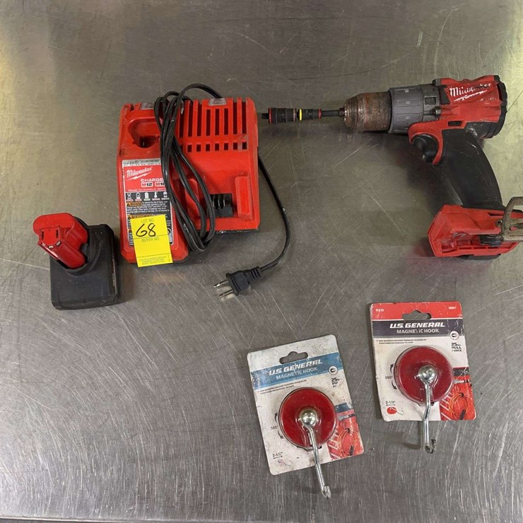 Milwaukee 3/8" Drill, Battery, Charger