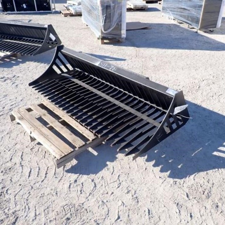 UNUSED Greatbear 78 In. Skid Steer Rock Bucket