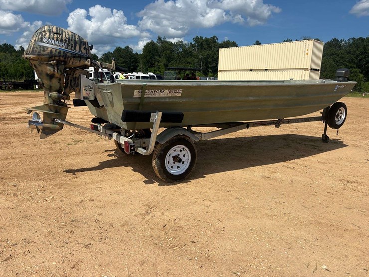 2000-southfork-aluminum-skiff-w/-yamaha-25hp-image-3