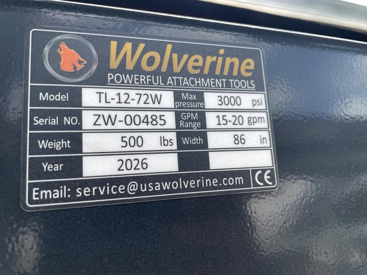 #2756-•-unused-2026-wolverine-skid-steer-hydraulic-rotary-tiller-attachment-image-10