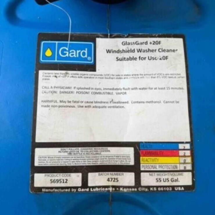 55-gallon plastic drum oil