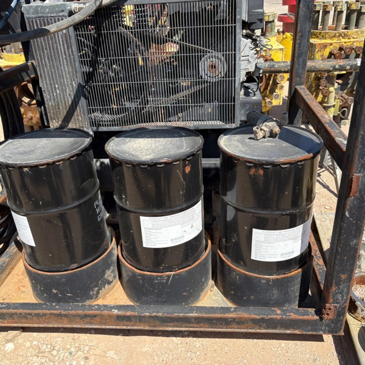 Bearing service & supply 5’ x 3.5’ pneumatic grease injection skid w/ lubricator