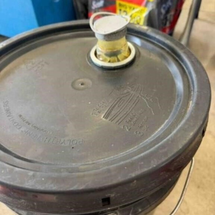 5-gallon bucket of ATF fluid