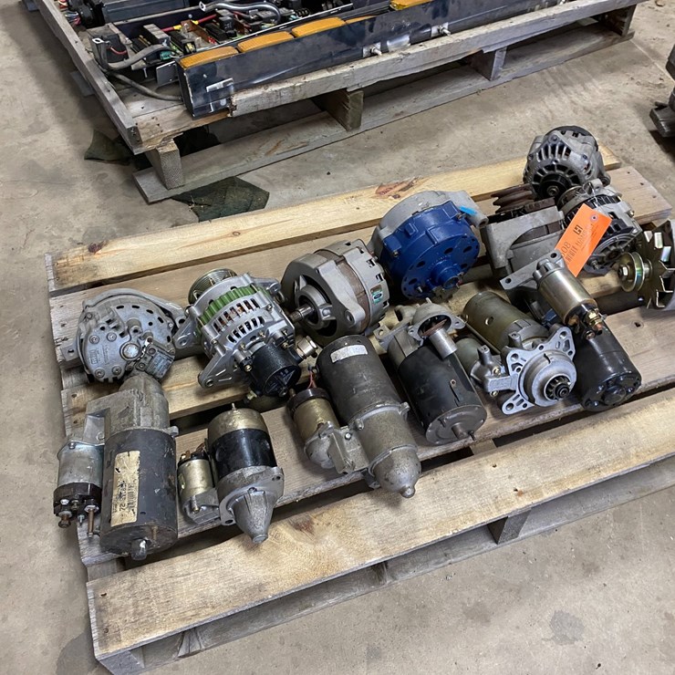 #7508 • Pallet of Starters and Alternators (Antigo, WI)