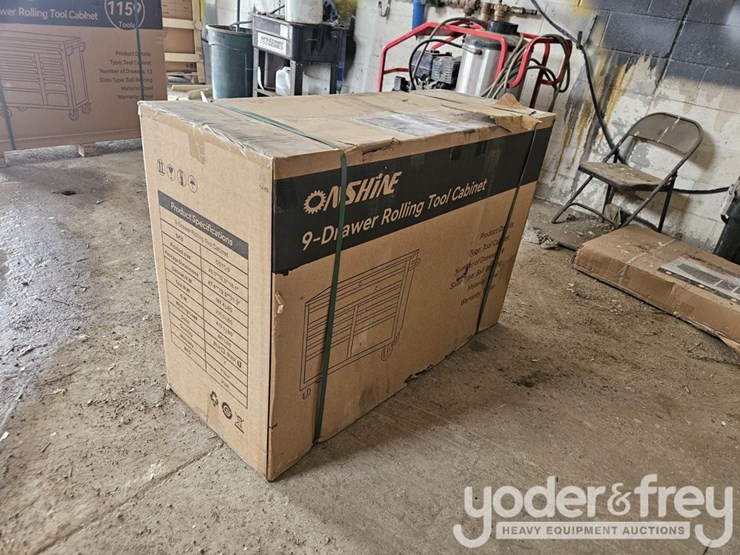 unused-onshine-9-drawer-rolling-tool-cabinet-image-3