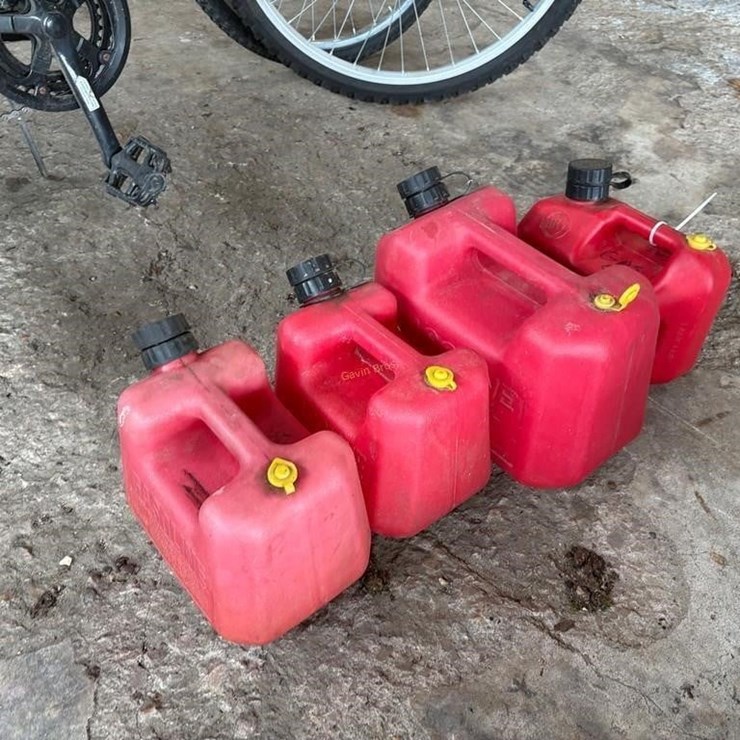 (4) Small Gas Cans