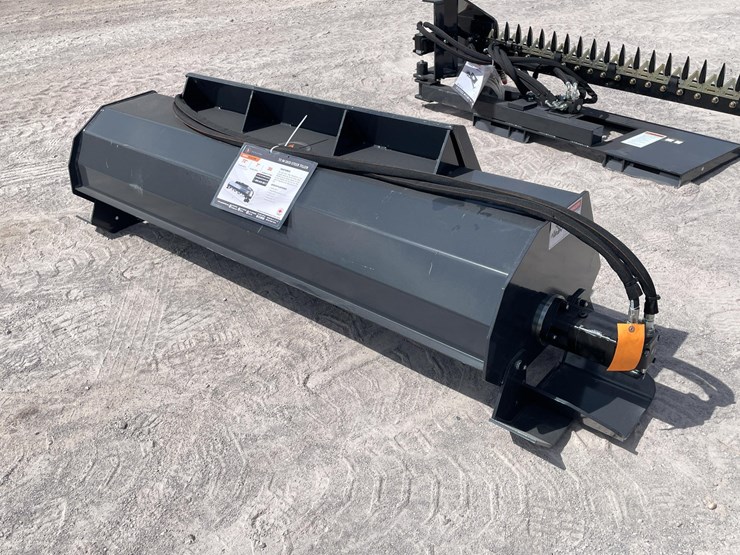 #2753-•-unused-2026-wolverine-skid-steer-hydraulic-rotary-tiller-attachment-image-1