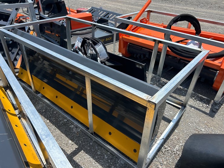 #90-•-6-way-84”-hydraulic-skid-steer-dozer-blade-image-1