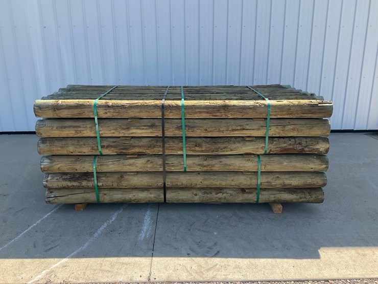 #4057-•-unused-bundle-6''x8'-treated-fence-posts-image-1