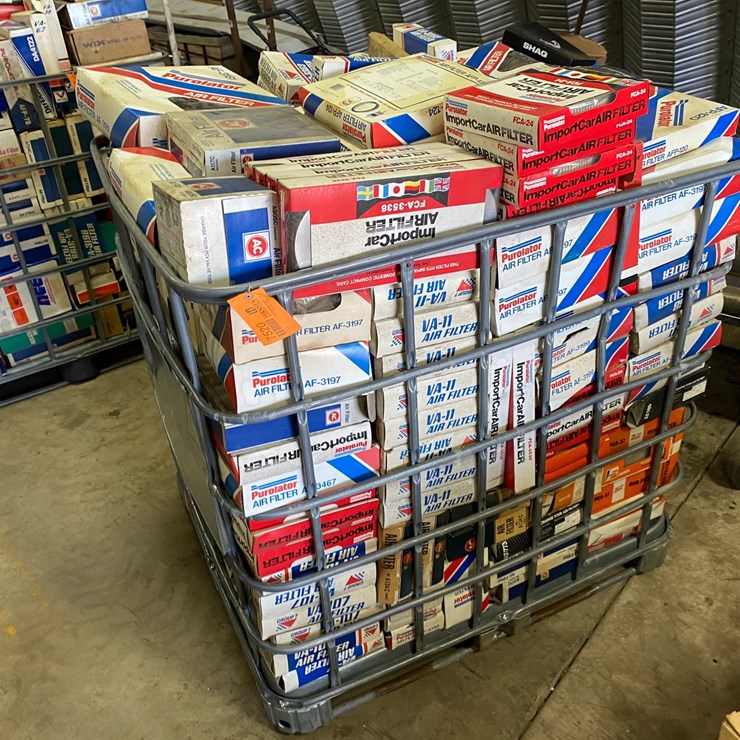 #7520 • Crate of Air Filters (Antigo, WI)