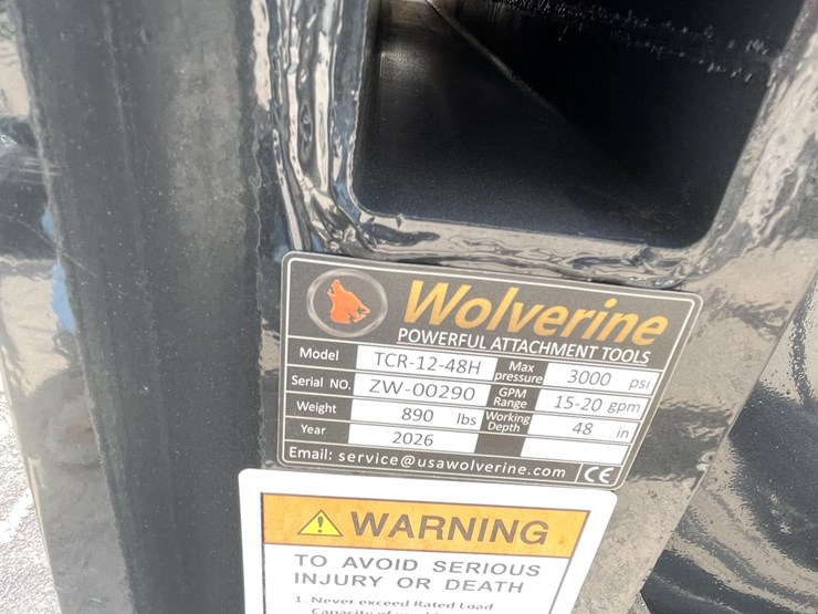 #2758-•-unused-2026-wolverine-skid-steer-trencher-attachment-image-7