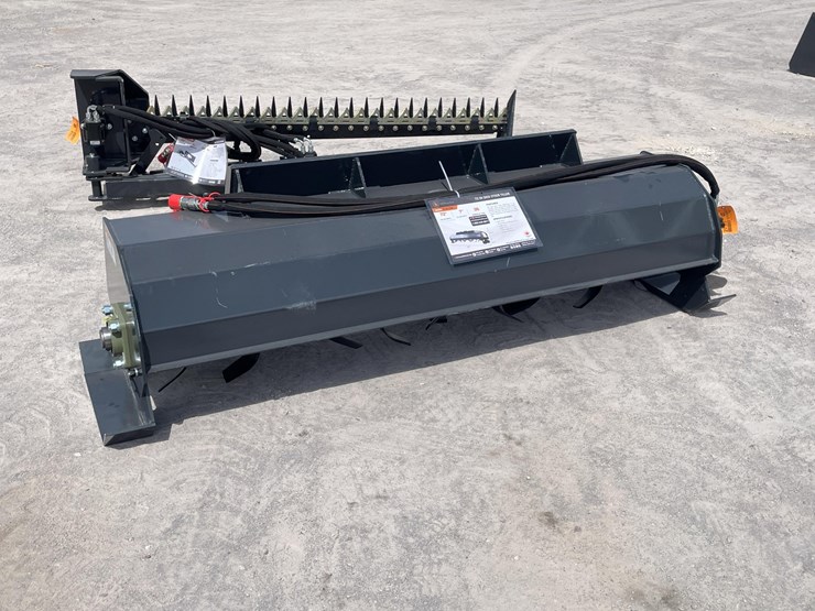 #2756-•-unused-2026-wolverine-skid-steer-hydraulic-rotary-tiller-attachment-image-3
