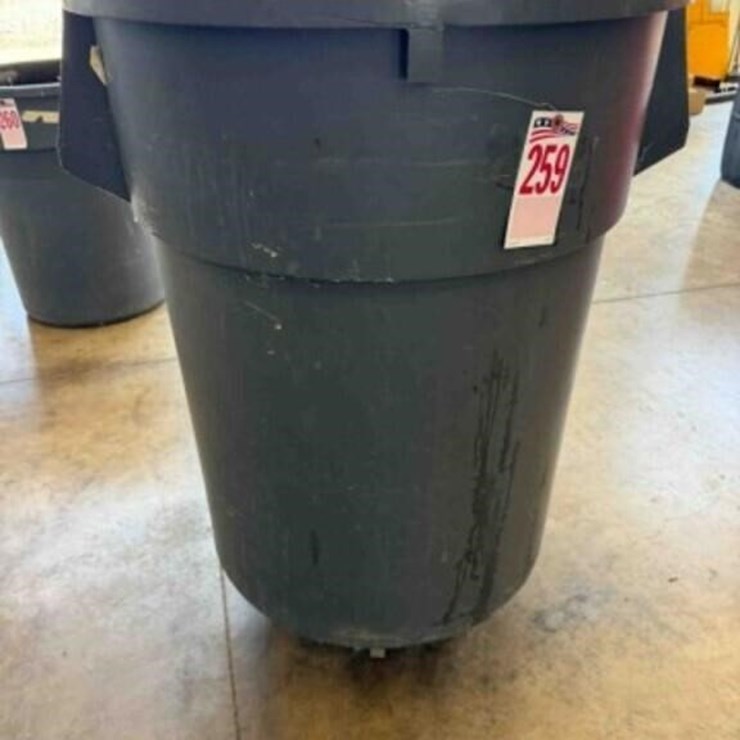 55-gallon plastic trash can
