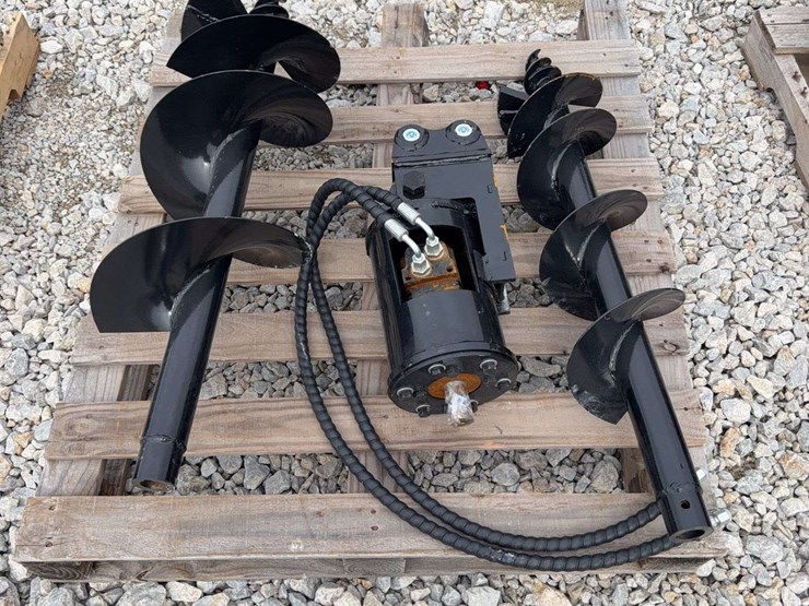 hydraulic-earth-auger-attachment-with-dual-augers-image-1