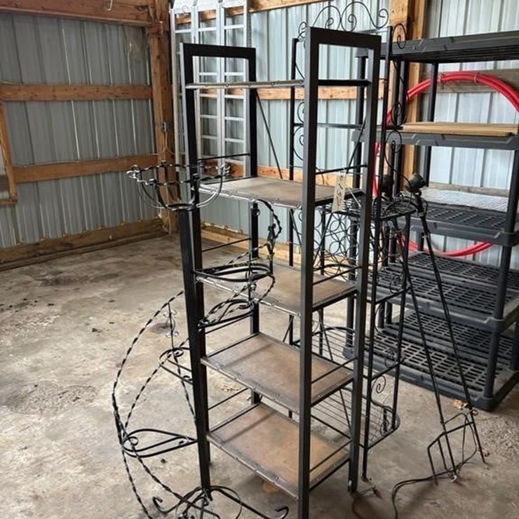 Metal Plant Stands & Shelf