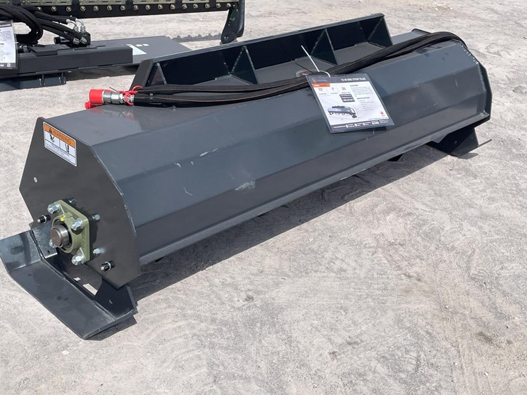 #2754-•-unused-2026-wolverine-skid-steer-hydraulic-rotary-tiller-attachment-image-4