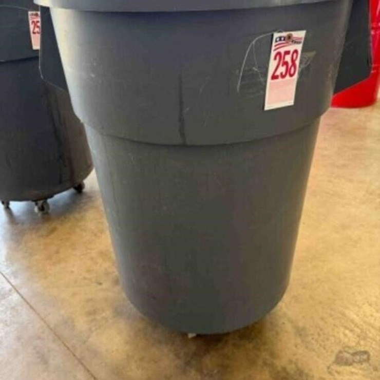 55-gallon plastic trash can