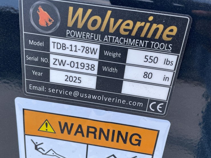 #2773-•-unused-2026-wolverine-skid-steer-track-duty-bucket-attachments-image-6