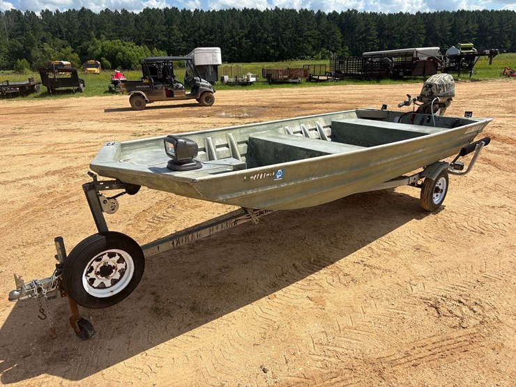 2000-southfork-aluminum-skiff-w/-yamaha-25hp-image-1