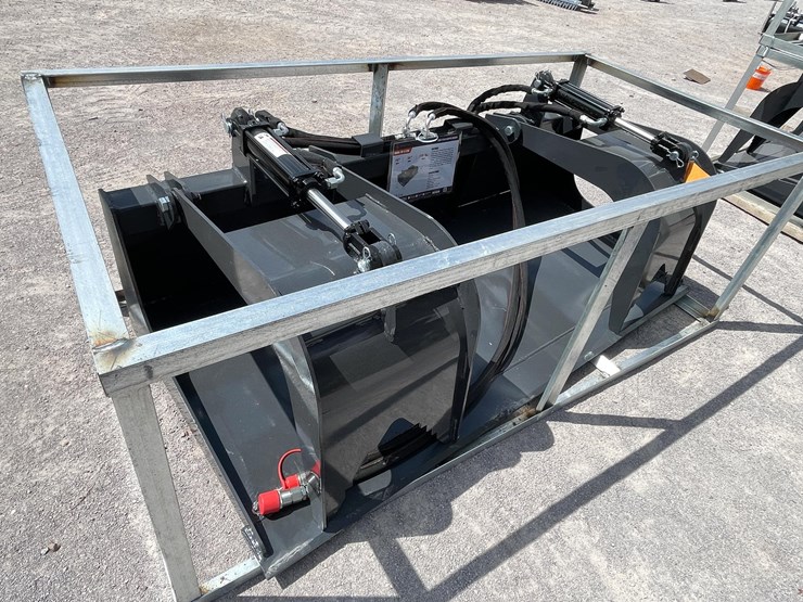 #2763-•-unused-2026-wolverine-skid-steer-grapple-bucket-attachment-image-6