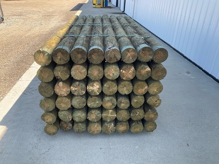 #4061-•-unused-bundle-6''x8'-treated-fence-posts-image-2