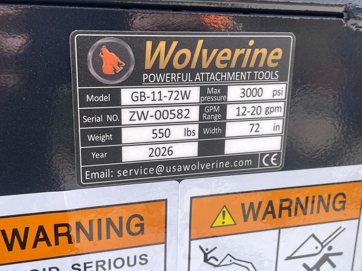 #2761-•-unused-2026-wolverine-skid-steer-grapple-bucket-attachment-image-11