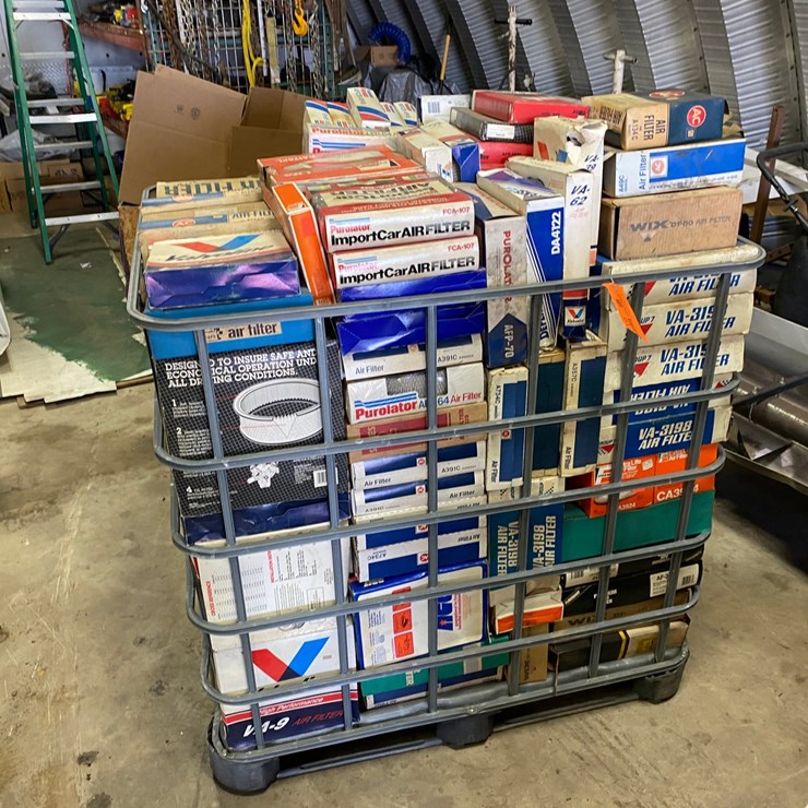 #7519 • Crate of Air Filters (Antigo, WI)