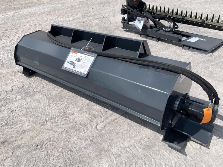 #2757-•-unused-2026-wolverine-skid-steer-hydraulic-rotary-tiller-attachment-image-2
