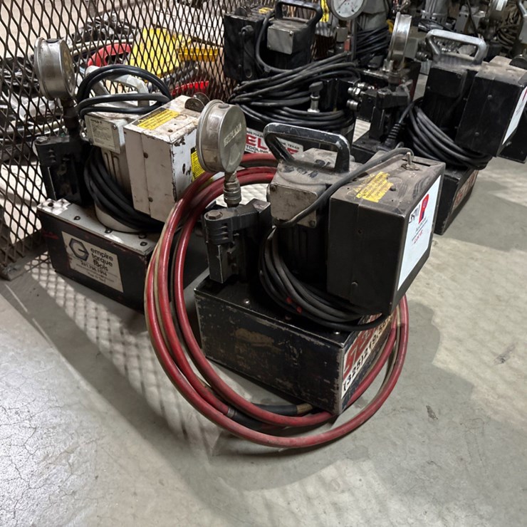 (2) power team 10K electric hydraulic pumps