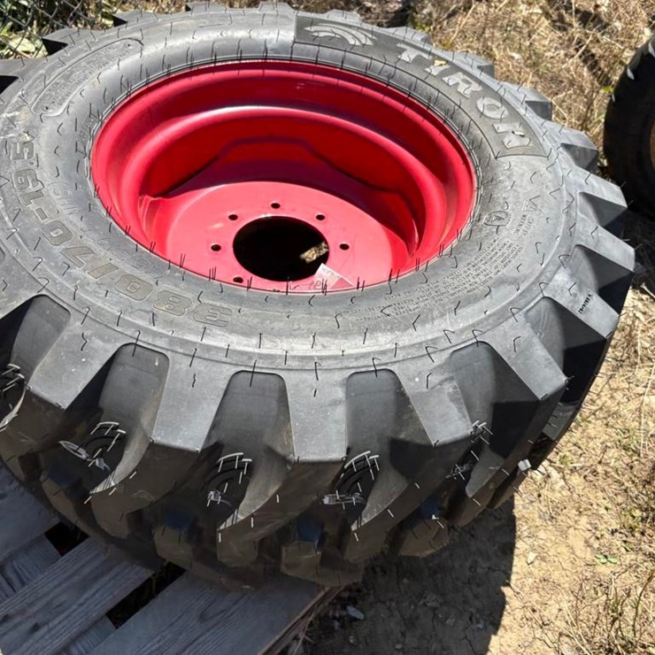 Tiron 380/70-19.5 Tires w/ 8-Lug Rims