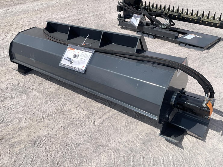 #2755-•-unused-2026-wolverine-skid-steer-hydraulic-rotary-tiller-attachment-image-2