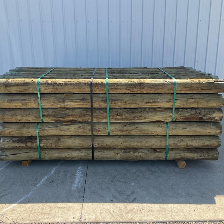 #4063 • Unused Bundle 6''x8' Treated Fence Posts