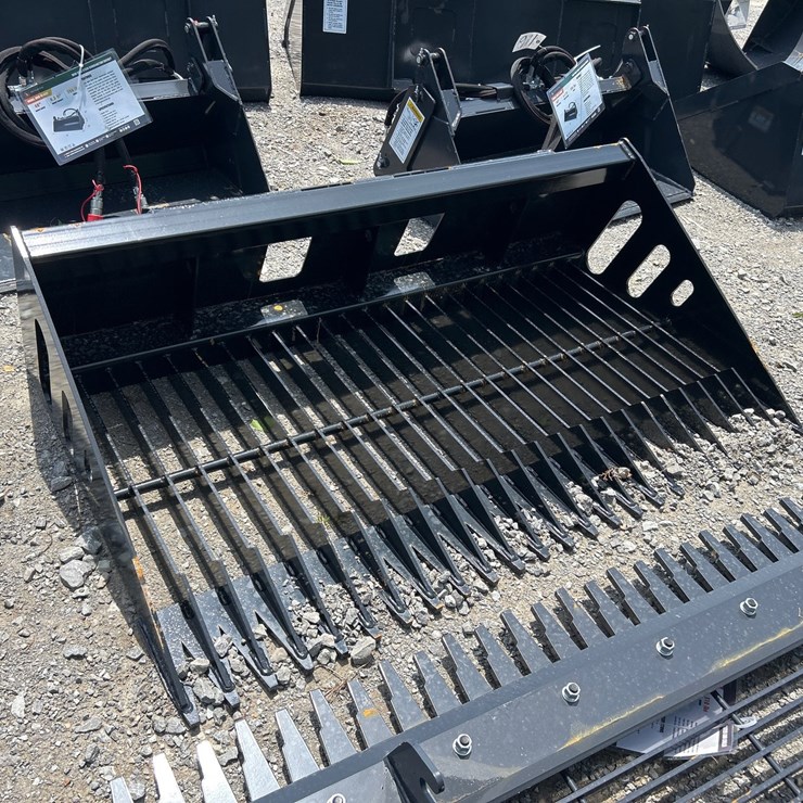 #112 • UNUSED 66” SKID STEER ROCK BUCKET