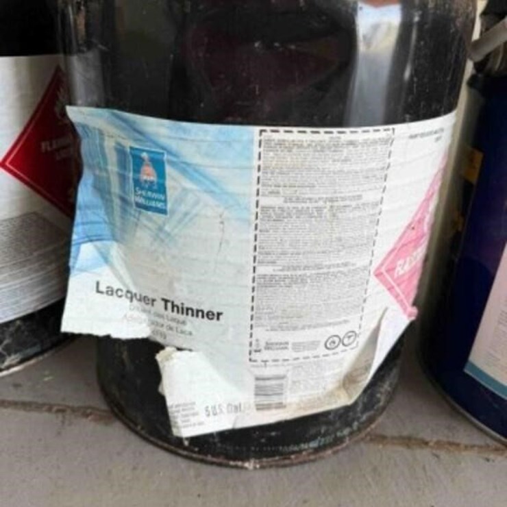 almost full 5-gallon Lacquer Thinner