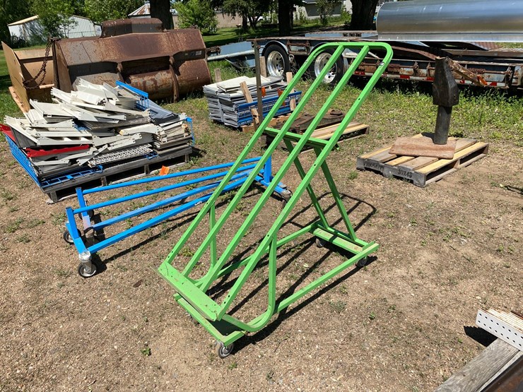 #7437-•-steel-4-wheeled-angled-dolly-(antigo,-wi)-image-1