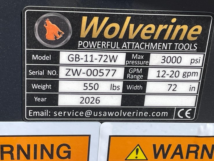 #2763-•-unused-2026-wolverine-skid-steer-grapple-bucket-attachment-image-13