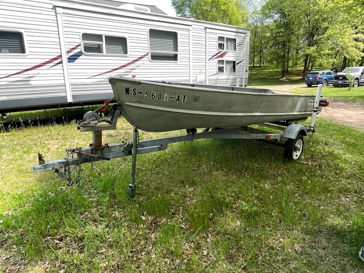 #508-•-aluma-craft-14'-aluminum-boat-&-trailer-(sells-with-bill-of-sale-only)-(spring-brook,-wi)-image-1