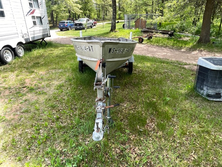 #508-•-aluma-craft-14'-aluminum-boat-&-trailer-(sells-with-bill-of-sale-only)-(spring-brook,-wi)-image-2