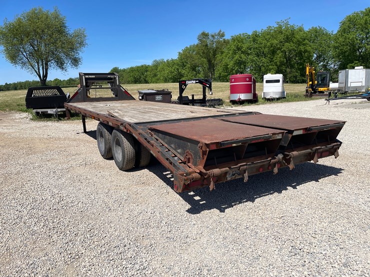 #456-•-2014-maxey-25'-gooseneck-flatbed-trailer-(has-wi-title)-(helenville,-wi)-image-7