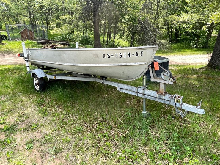 #508-•-aluma-craft-14'-aluminum-boat-&-trailer-(sells-with-bill-of-sale-only)-(spring-brook,-wi)-image-3