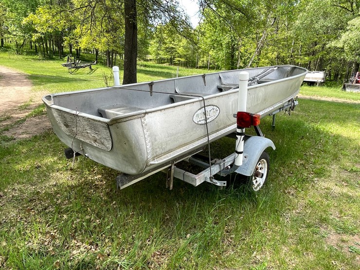 #508-•-aluma-craft-14'-aluminum-boat-&-trailer-(sells-with-bill-of-sale-only)-(spring-brook,-wi)-image-4