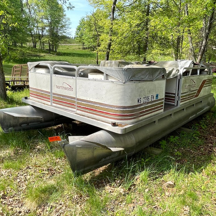 #502 • Northwood Pontoon with Motor (No Title) (Spring Brook, WI)