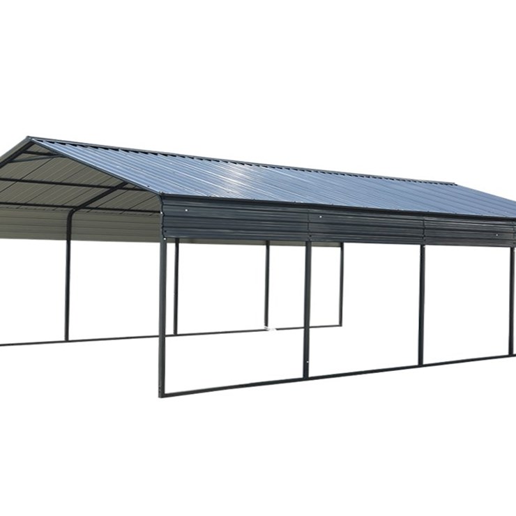 Unused Onshine 12' x 20' Galvanized Steel Carport, Verticle Tile, Sturdy Roof