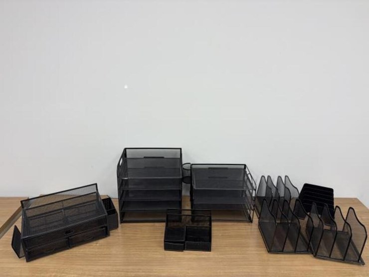 set-of-black-mesh-office-organizers-image-1