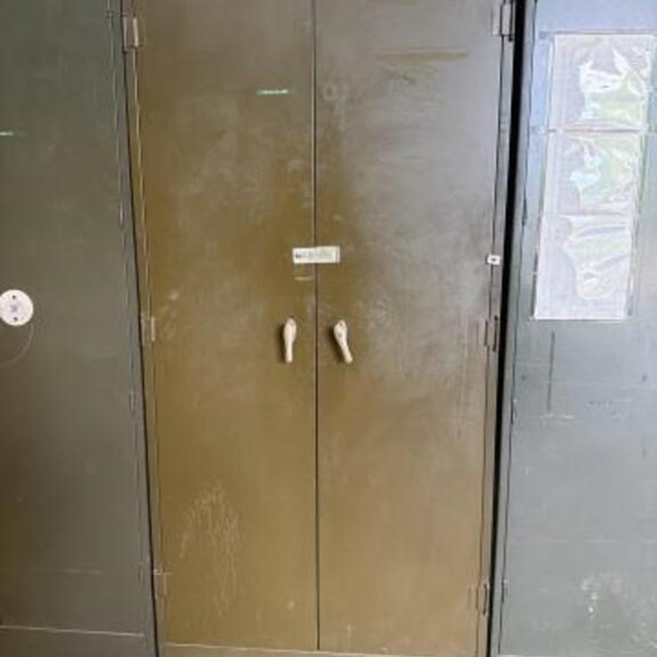 Metal Storage Cabinet/ 37 x 18 x 78