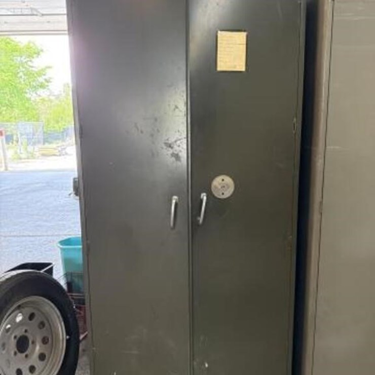 Metal Storage Cabinet/ 37 x 18 x 78