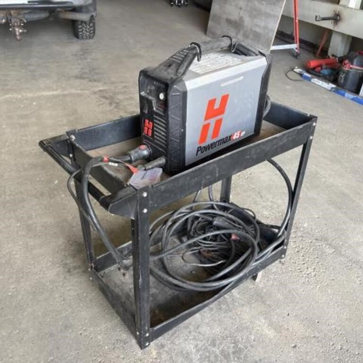 Power max 45 XP plasma cutter with cart