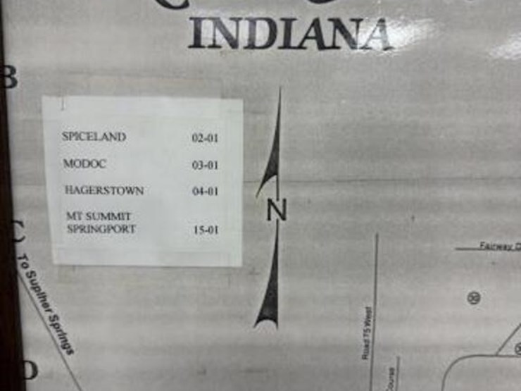 framed-street-map-of-new-castle-indiana-image-2
